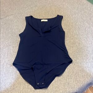 Zenana Outfitters Deep Blue Bodysuit